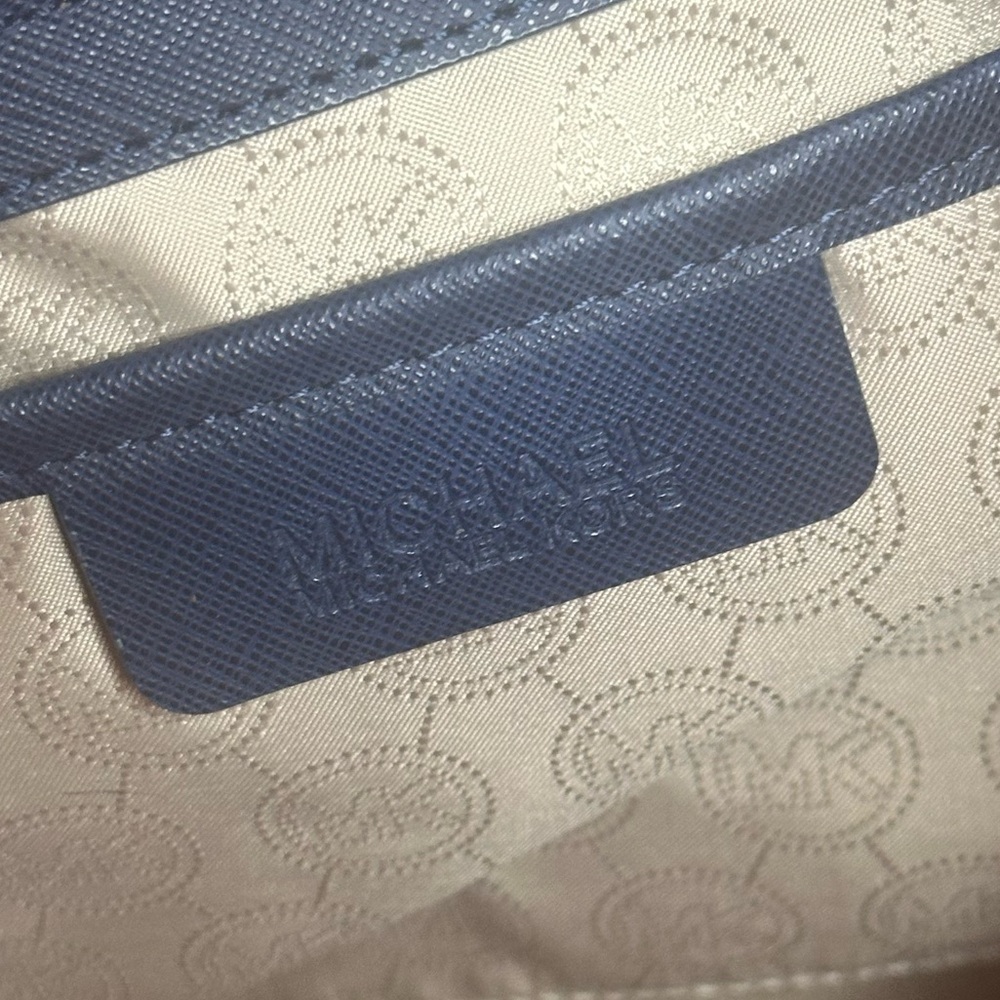 EUC MICHAEL Michael Kors Blue Tote Bag - Picture 6 of 14